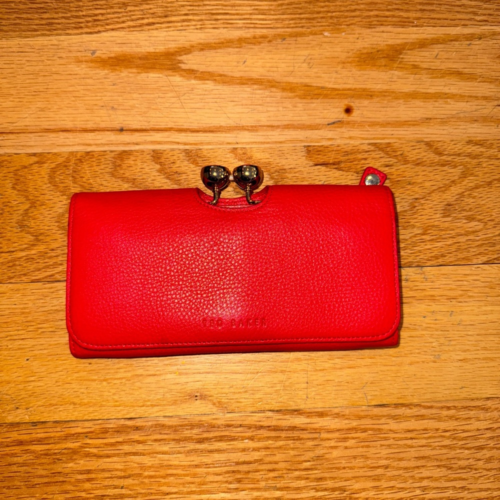 Ted Baker Red Clutch/Wallet